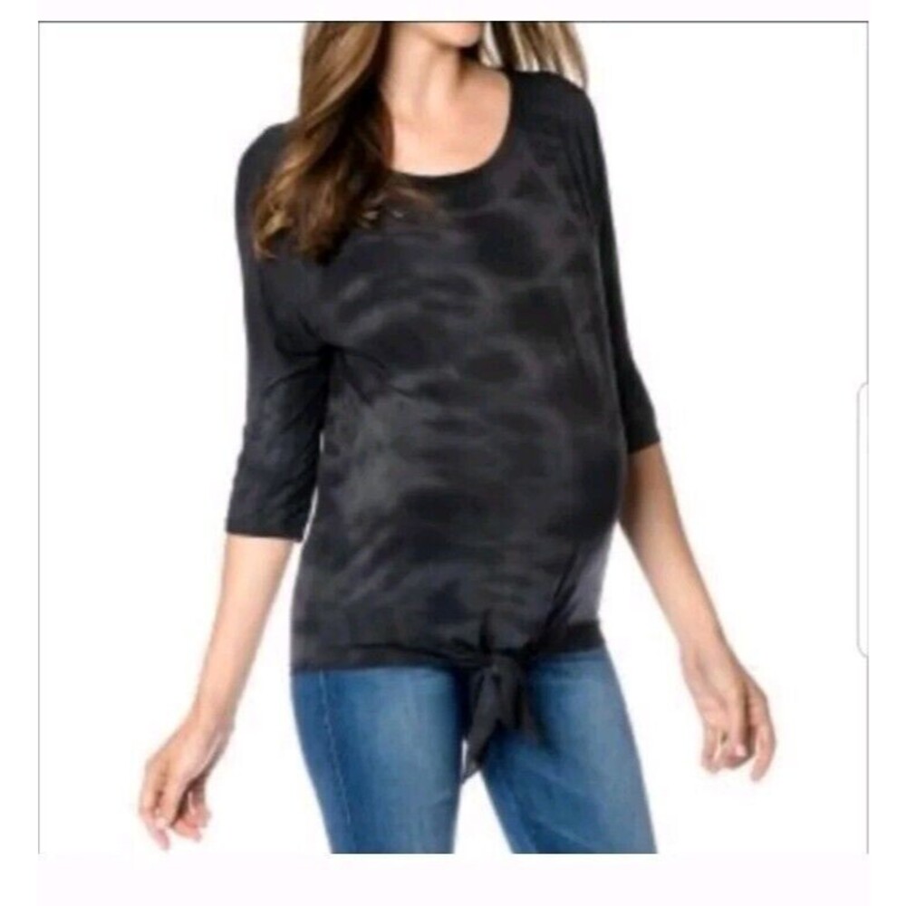 Michael Stars pea in a pod tie dyed maternity top O/S